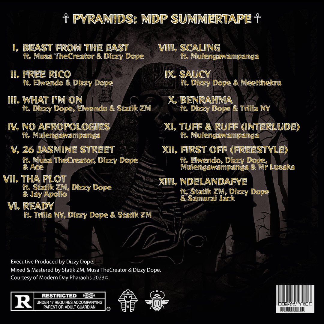 thayungpope's tweet photo. Really can't wait for yall to hear this masterpiece. Pyramids by @MDP_ZM Official Tracklisting📜 https://t.co/nVpb59zXkT