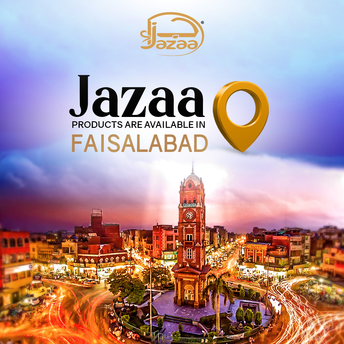 jazaaglobal's tweet photo. Jazaa's presence in Pakistan is growing, and we are proud to affirm the ongoing availability of our premium quality products in Faisalabad.
#Jazaa #JazaaGlobal #JazaaLocalAvailability #LocalAvailability #Faisalabad https://t.co/IlPdlTN6KZ