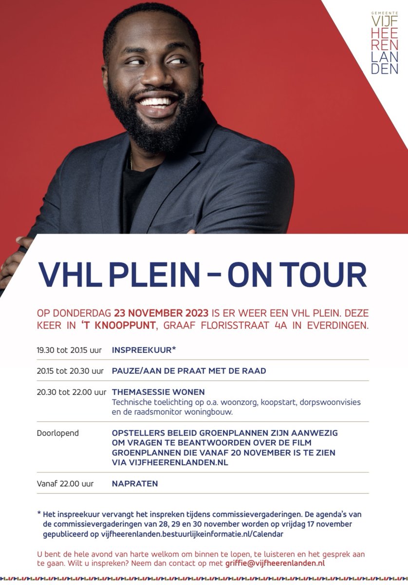 Op donderdag 23-11 is er weer een VHL plein. Deze keer in 't Knooppunt in Everdingen. U bent van harte welkom het programma bij te wonen of om even binnen te lopen voor een kop koffie of thee. Welkom!