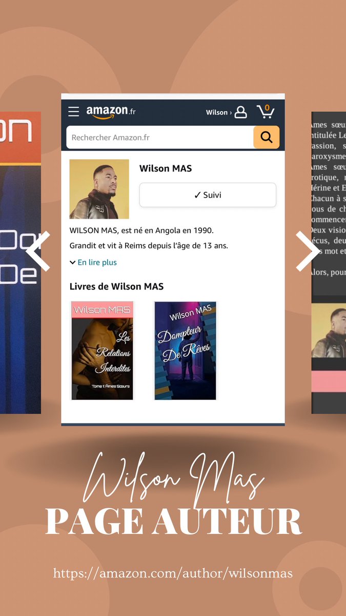 MuanaWilson's tweet photo. Mes deux #Livres sont Disponibles Sur #Amazon 
“Dompteur de Rêves” et “Les Relations Interdites” 
Bonne #Lecture #RomanceBook https://t.co/hotZiuCESY