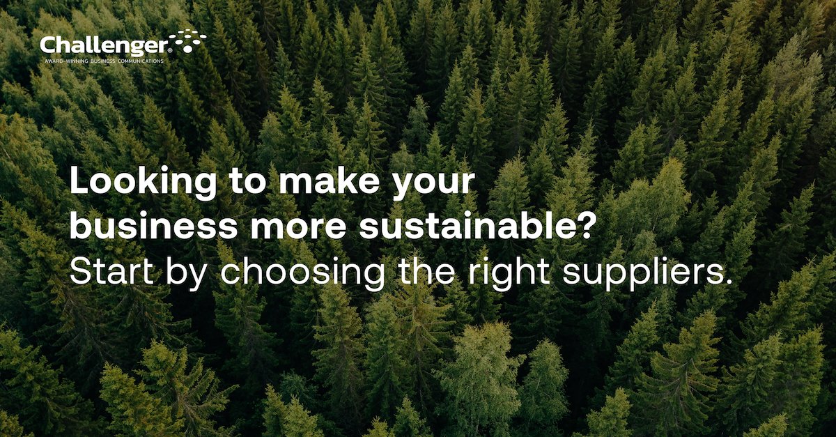 #Sustainability is an incredibly worthwhile cause, but with limited resources and time, how can your business do its part?

If you want to make your business more sustainable, contact Challenger to see how we can support you.

challenger-mobile.co.uk

#Sustainability #Environment