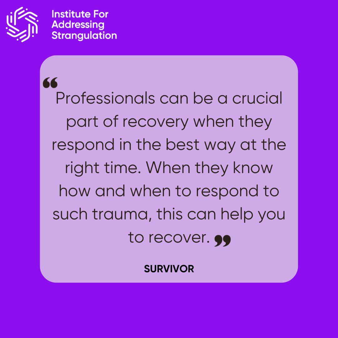 Survivors stress the vital role professionals play in the healing journey. Understanding trauma responses and timely support are crucial. Join our online event on 28/11 for a critical discussion on #SupportingSurvivors. Register: fflm.ac.uk/event/ifas-kno… 
 #IFASOneYearOn
