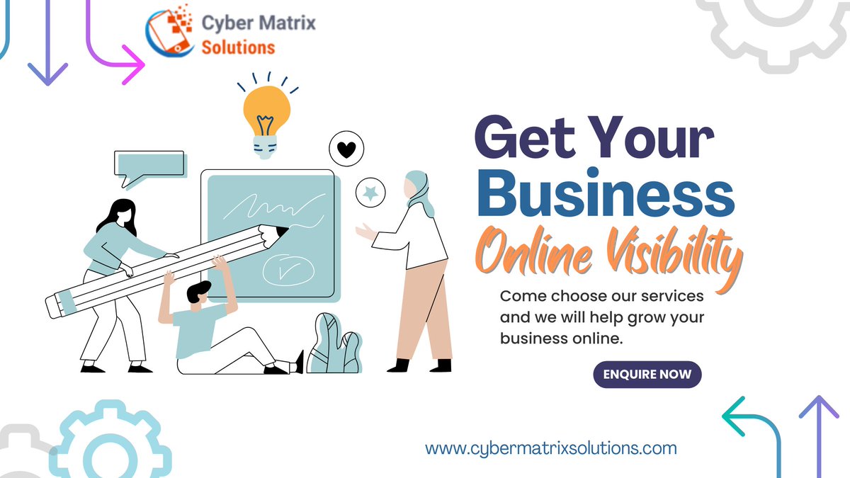 CyberMatrixSol1's tweet photo. In today's digital age, having a strong online presence is not just a choice; it's a necessity for business growth. 
#OnlineVisibility #digitalmarketing2023 #businessgrowth #OnlinePresence #business #growth #seo #socialmedia
https://t.co/6vbuVmkIHP
info@cybermatrixsolutions.com https://t.co/vOQnWLqTTb