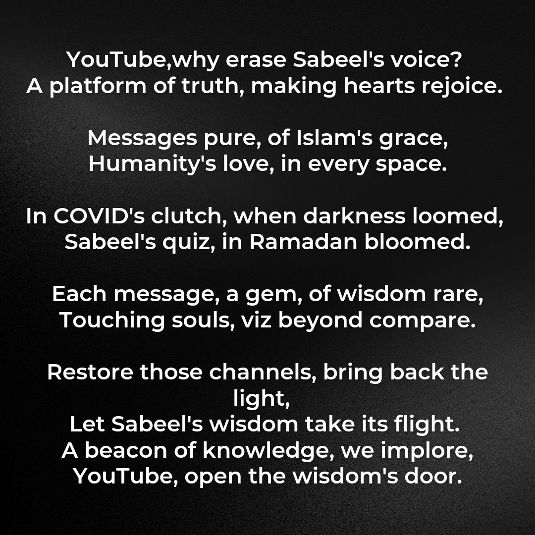 TamannaVasaya's tweet photo. #BringBackSabeelMedia https://t.co/p9vJjIULkb