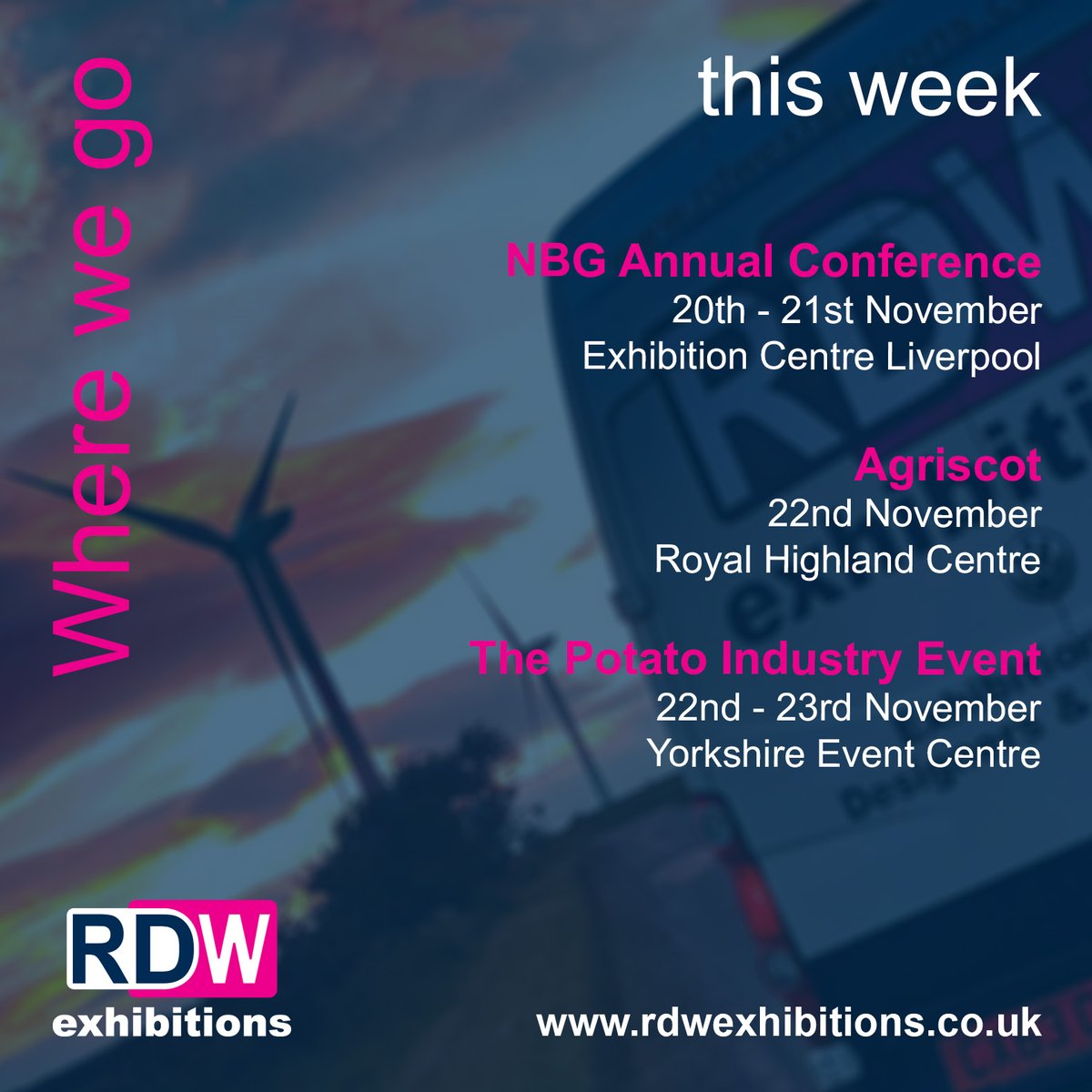 Good morning! Here's where we are this week! 

#wherewego #exhibitioncontractors #exhibitionstands #standsuppliers #standbuilders #eventpros #exhibitionpros #modularstands #exhibitiondesigners