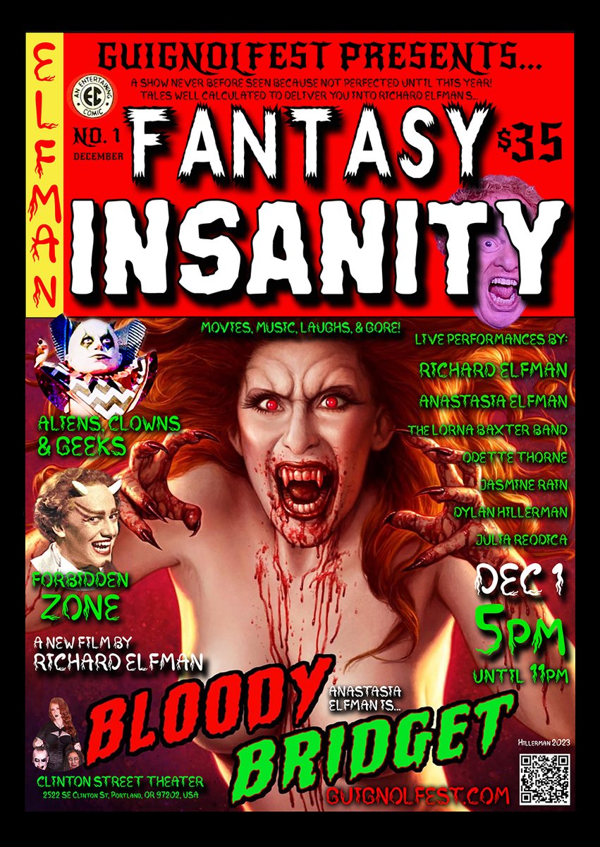 RICHARD ELFMAN: FANTASY INSANITY NIGHT! youtu.be/GOaG-eDBryE?fe… via <a href="/YouTube/">YouTube</a> <a href="/HorrorByProxy/">Horror By Proxy</a> <a href="/CultFilmComp/">Cult Film Companion</a> <a href="/AnastasiaElfman/">Anastasia Elfman</a> <a href="/RichardElfman/">Richard Elfman</a> <a href="/dannyelfman/">Danny Elfman</a> <a href="/bodhielfman/">Bodhi Elfman</a> <a href="/JennaElfman/">⚡️JENNA ELFMAN⚡️</a> <a href="/cstpdx/">Clinton Street Theater</a> <a href="/portlandmercury/">Portland Mercury 🗞</a> #repost <a href="/KPSU_PDX/">KPSU</a> <a href="/KOINNews/">KOIN News</a> <a href="/portlandtribune/">Portland Tribune</a> Tix: fantasma.com