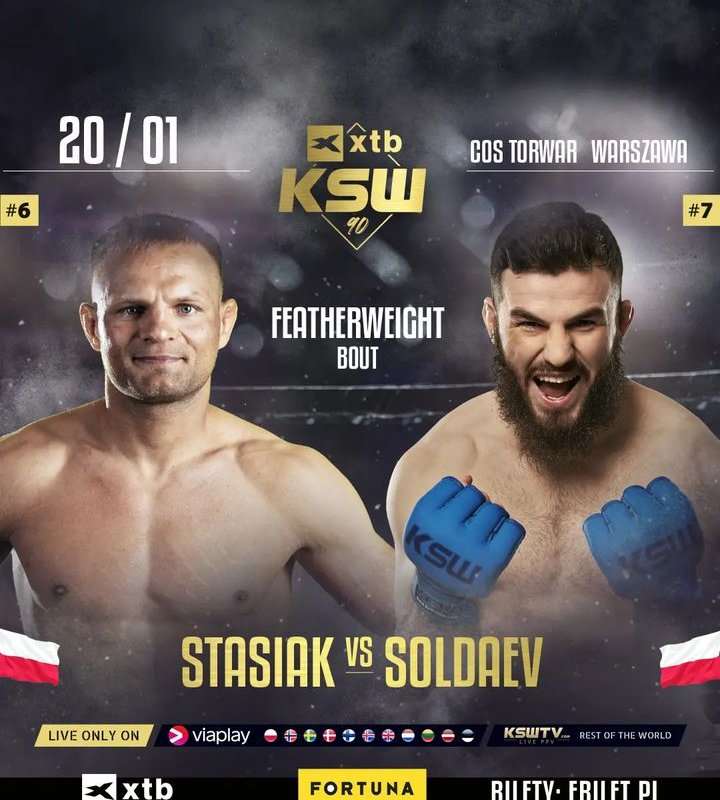 DetectionPoint's tweet image. 🚨🥊 Do karty walk styczniowej gali #KSW90 dodano prawdziwy banger💣. Głodny zwycięstw Damian Stasiak 🇵🇱 (14-9) podejmie wracającego po porażce Adama Soldaeva 🇵🇱 (7-2)
📆 - 20 stycznia 
📍- Warszawa
🏟️ - COS Torwar