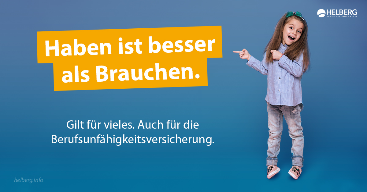 👋 Gilt für vieles. Auch für die #berufsunfähigkeitsversicherung. 👇