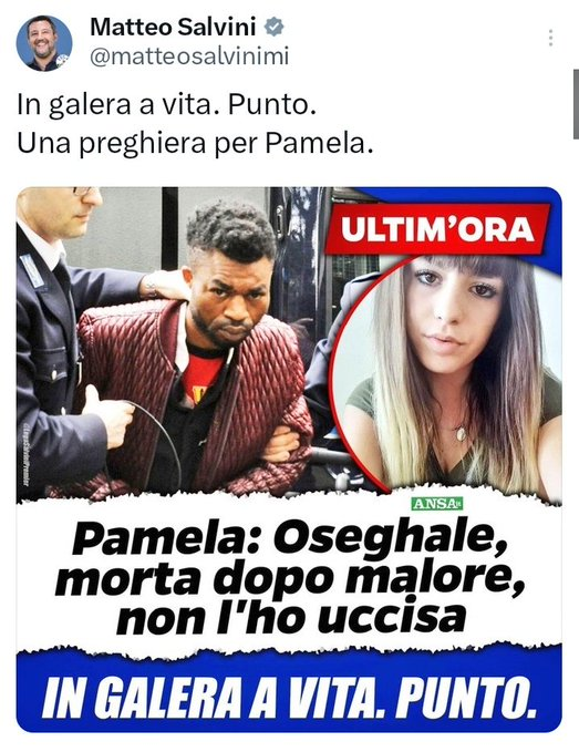 elbarahoui's tweet photo. ecco cosa avrebe scritto se #FilippoTuretta non fosse stato di "Pura razza padana". https://t.co/Kbl8galayl
