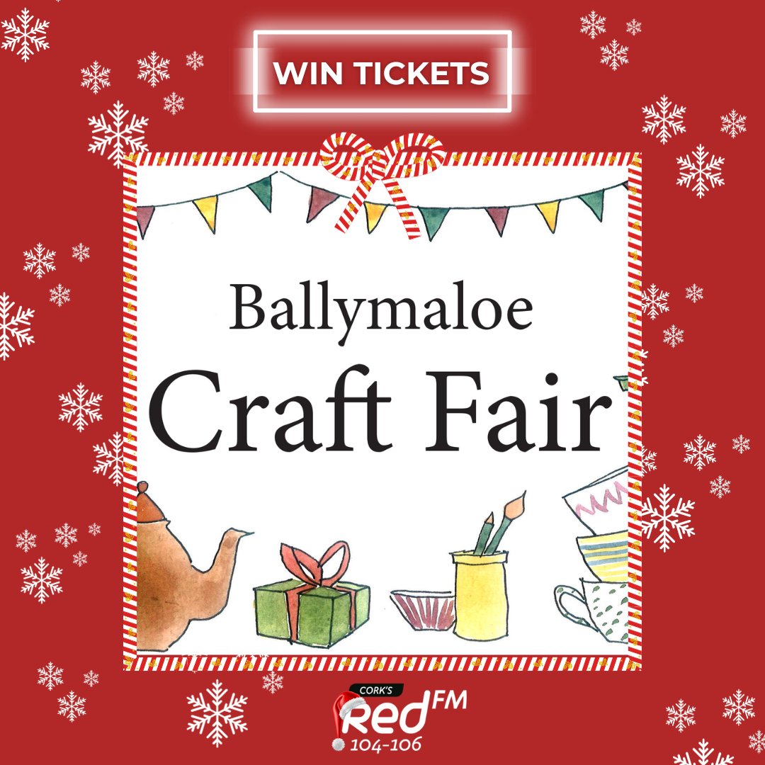 Win a Family Pass to the Ballymaloe Craft Fair!🎨 The annual Ballymaloe Craft Fair will be taking place the 17th to the 19th and the 24th to the 26th of November 2023. With over 180 different exhibitors each weekend. To Win: ❤️Like this post 🖌Comment 'Craft Fair'  #RedFM