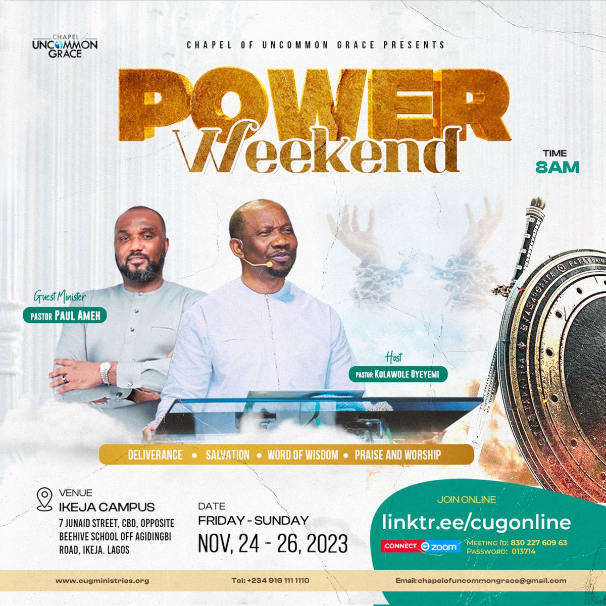 CUGMinistries's tweet image. #PowerWeekend #cugministries