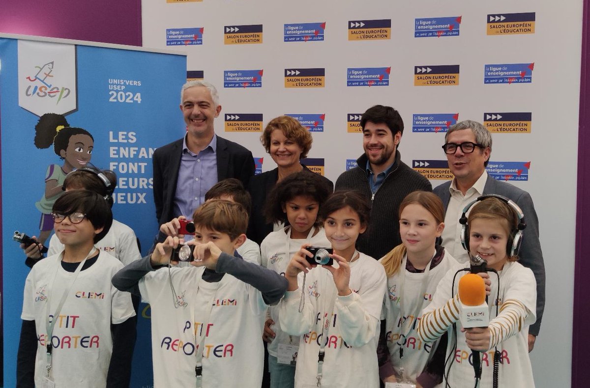 usepnationale's tweet image. L’éducation aux médias par l’ITW et le reportage! L’
@usepnationale et @LeCLEMI ont signé au #SalonEduc une convention pour développer l’opération #PtitsReporters et l'EMI. Mise en pratique immédiate!
@SergeBarbet
@VMoreiraUSEP
@Paris2024 
➡️urlz.fr/oxqf