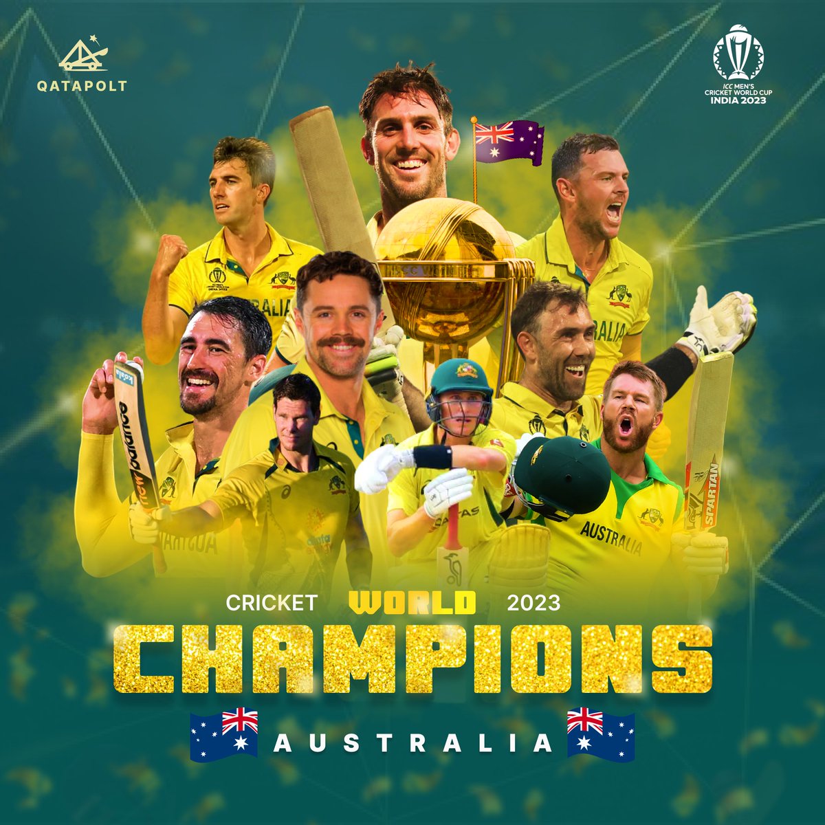 Down under, rising above! 🏏🇦🇺 Australia claims the Cricket World Cup 2023. Witness the glory and celebrate the cricketing brilliance. 🏆🔥
_
_
_
_
 #CWCChamps #AussieDominance #cricket #ipl #viratkohli #rohitsharma #msdhoni #india #t #icc #cricketlovers #cricketfans #love