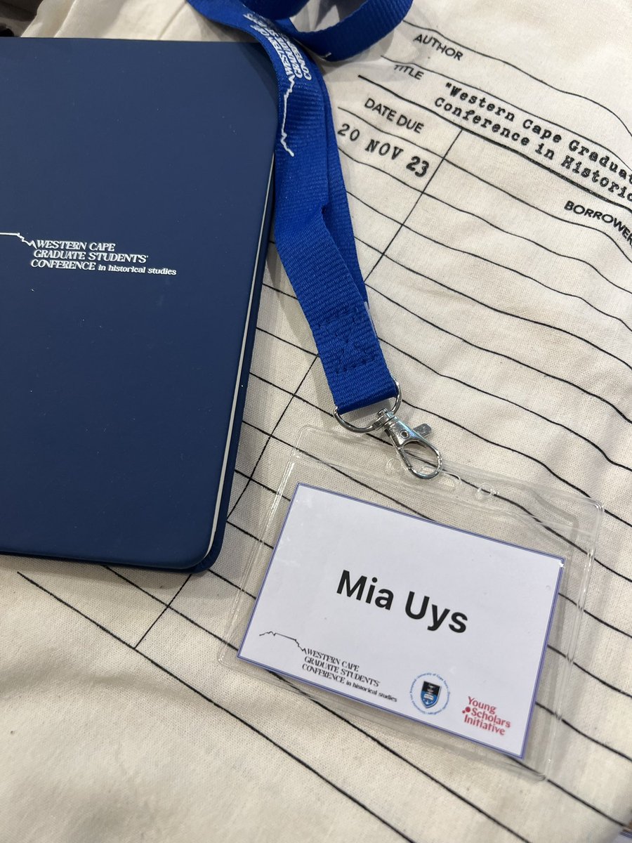 UysMia's tweet photo. The inaugural Western Cape Graduate Students’ Conference starts today with some brilliant young historians sharing their work. Thank you @ysi_commons &amp; @UCT_HST for your support . I’m v proud to be part of the organising committee along with @bea_visser &amp; @mr_uledy #wcgsc https://t.co/Ki3McuwiGg