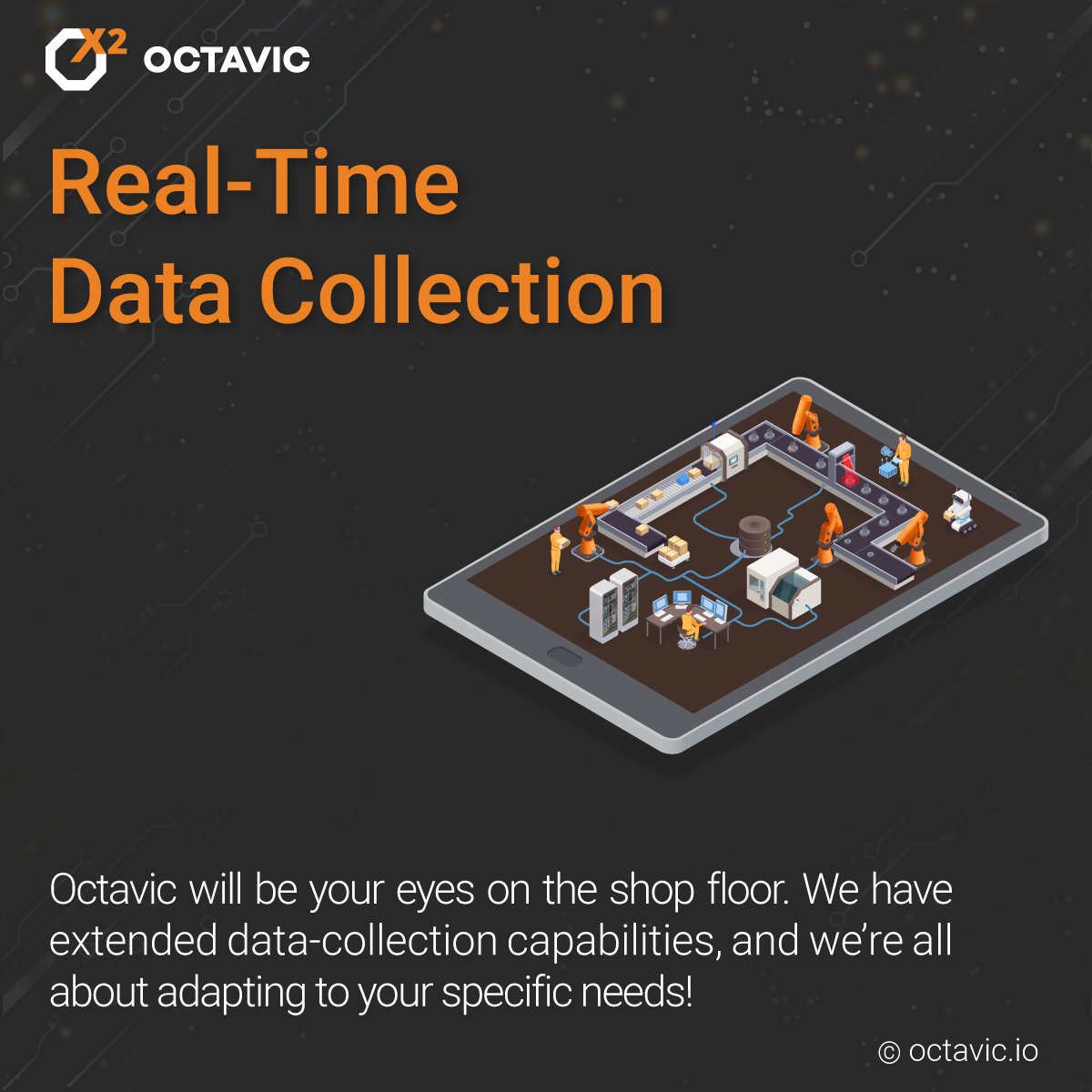 IoOctavic's tweet photo. At Octavic, we are all about getting you the level of visibility and control that you always wanted to have on your shop floor. Whether you need to collect data automatically or want to keep a close eye on your energy consumption, our team impatiently awaits your email ;) https://t.co/i5vfnIKdCW