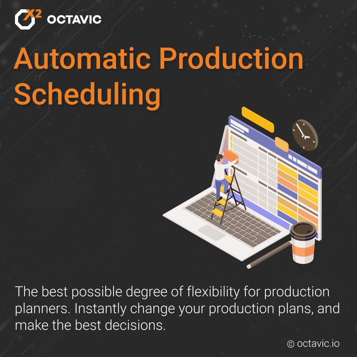 IoOctavic's tweet photo. At Octavic, we are all about getting you the level of visibility and control that you always wanted to have on your shop floor. Whether you need to collect data automatically or want to keep a close eye on your energy consumption, our team impatiently awaits your email ;) https://t.co/i5vfnIKdCW