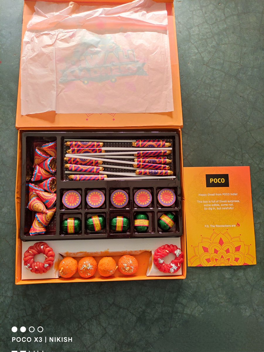 das_nikish's tweet image. Thanks for the special Diwali gift @IndiaPOCO. @Himanshu_POCO It was really unique and creatively presented. I loved it! Special kudos to @IamAyan_Sarkar 🔥

PS. Shot on my  #PocoX3 😎