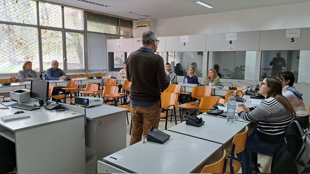 On 16-17 Nov, <a href="/EUInterpreters/">EU Interpreters</a> had the pleasure to train Master’s students at Ss Cyril and Methodius University in Skopje in interpretation from and into Macedonian. This is an essential part of the enlargement process! 1/2