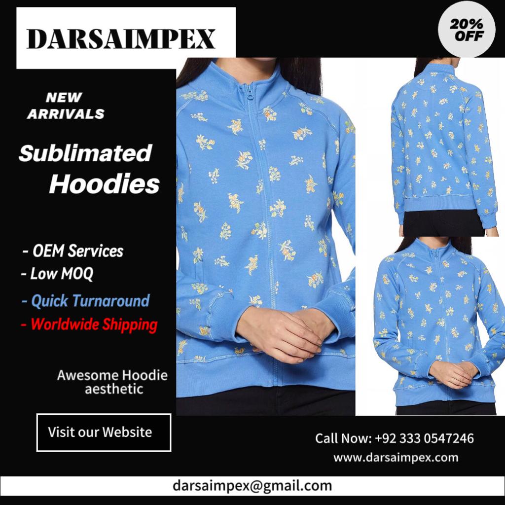 Darsa_impex's tweet image. Dress to impress with Darsa Impex's cutting-edge sublimated hoodies! Elevate your style game with our latest designs crafted just for you. Worldwide shipping available. Unleash your unique fashion statement today!
#FashionForward #CustomStyle #SublimationMasters #trending