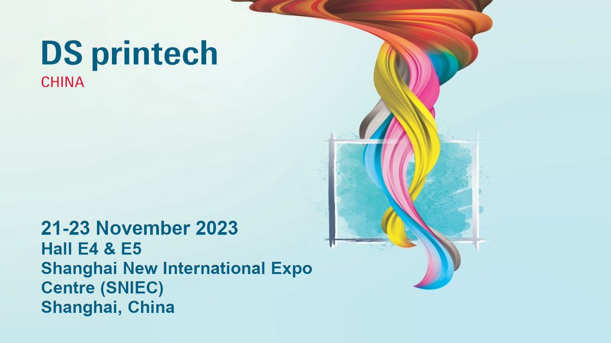 DSPrintech's tweet photo. 🔽Pre-register now to secure you spot here in Shanghai! 🔽 https://t.co/ri2I0MPYQC 

More details:  https://t.co/Od2mu0RSBN
#DSPrintechChina #ScreenPrinting #DigitalPrinting #countdown https://t.co/1TfEFwiNjn