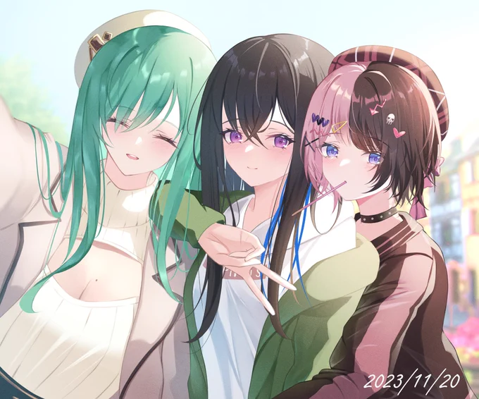 珍しくうるはさんが来てくれた! #べにっき #一ノ瀬の絵 #ひなのの絵なの