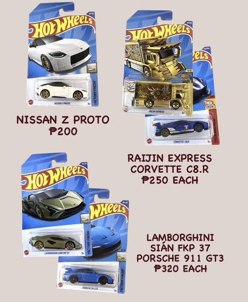 haechvnn's tweet photo. @kwminter new prices for 2nd pic

nissan: ₱150
corvette: ₱200
raijin: ₱220
lambo: ₱280
porsche: ₱320 https://t.co/zbalJ3ZSob