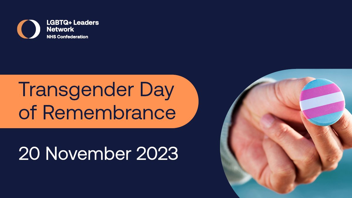 On Transgender Day of Remembrance, we honour the memory of those whose lives have been lost because of transphobic violence.

We stand in solidarity with our trans and non-binary NHS staff and patients.

#TransDayOfRemembrance