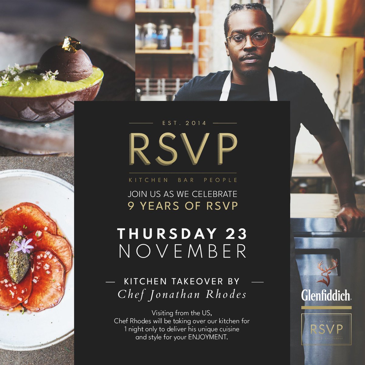 EatDrinkLagos's tweet photo. Join @rsvplagos in celebrating 9 years of culinary excellence! Experience a one-night-only gastronomic adventure with Chef Jonathan Rhodes this Thursday, 23rd November. Don't miss this remarkable journey of flavors and friendships! #RSVPTurns9 #KitchenTakeover #ad https://t.co/qzMiZ6Rado
