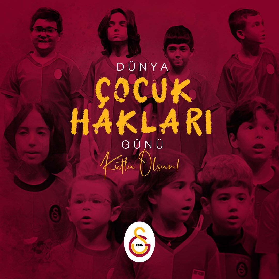 GalatasaraySK's tweet photo. Çocuğun sahip olduğu hakların korunması ve bu farkındalıkla özgürce gelişimi, sağlıklı yetişkinlik ve neticede sağlıklı toplum için kritik önemde. Onların sadece yaşı küçük, varlıkları değil. 

Tüm çocukların manipülasyondan ve suistimalden uzak yetişip dünyaya kendi renkleriyle kök salması dileğiyle #DünyaÇocukHaklarıGünü kutlu olsun.