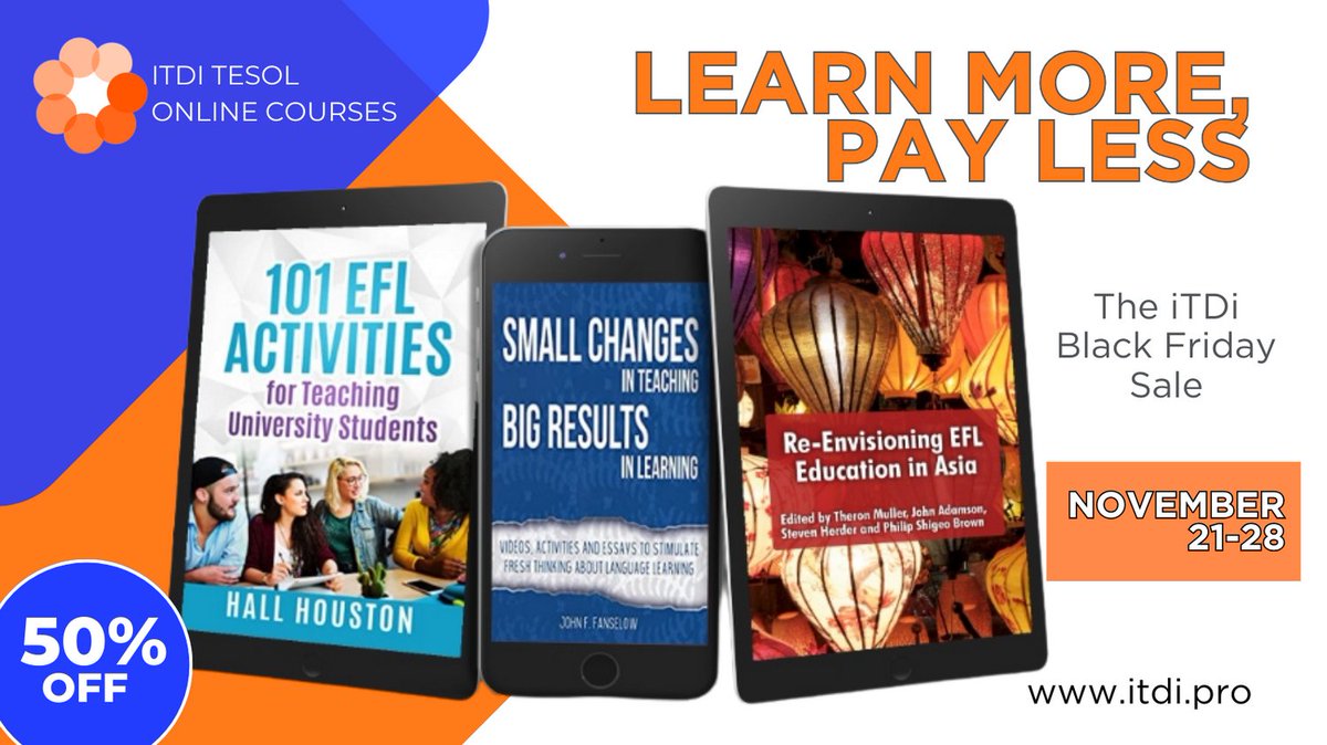 Save 50% on ALL #iTDi ebooks! 
November 21st-28th #BlackFriday2023

Get your half-priced discounts and discover more! 
itdi.pro/community/sale/