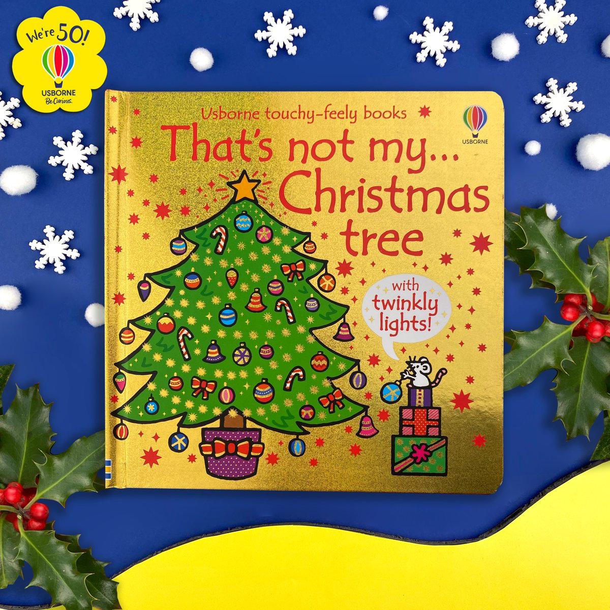 Light up your Christmas with this super-special festive addition to the bestselling #Thatsnotmy... series.

With a bigger format, sparkly foiled cover and lights to discover on the final page, this is the perfect present for babies and toddlers.

bit.ly/3MKFwJW