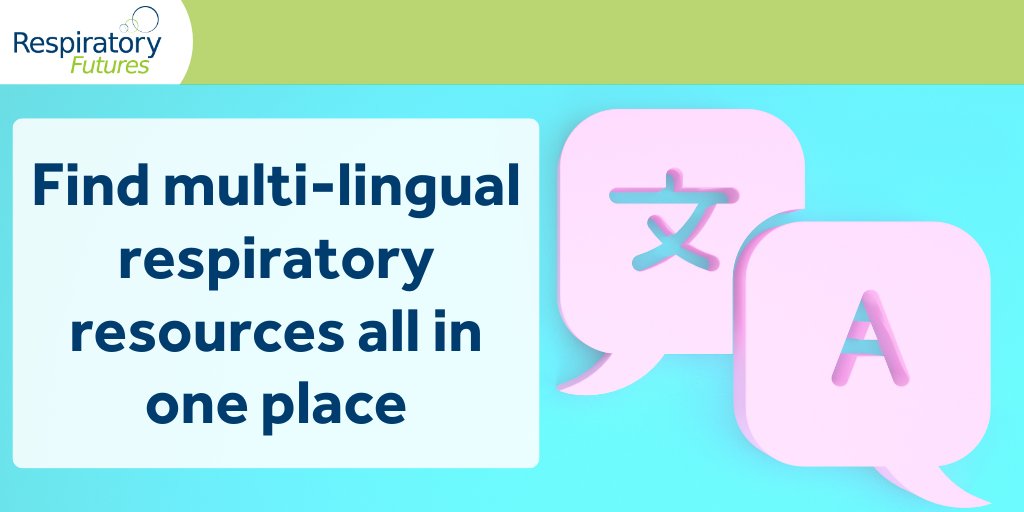 Did you know that the Respiratory Futures website has a section dedicated to sharing multi-lingual respiratory resources? From fact sheets to videos, this health information can help support patients in a way that best suits them. Access the resources: bit.ly/3Yquoqh