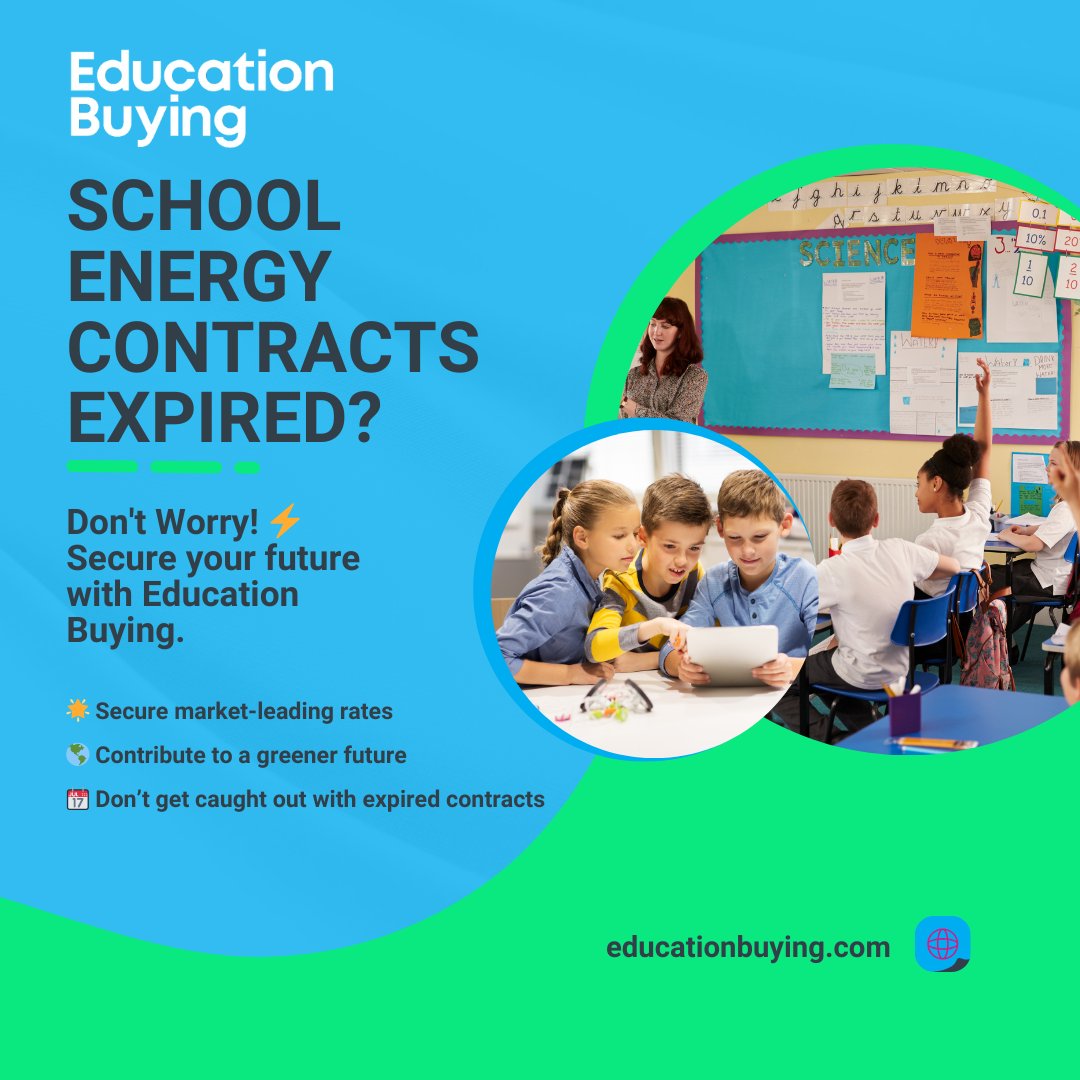 🔌 School Energy Contracts Expired? Don't Worry! ⚡ Secure Your Future with Education Buying.

In education, every penny counts, and budget management is crucial. Expired energy contracts can lead to unexpected cost increases. Avoid budget constraints, resource redirection, and