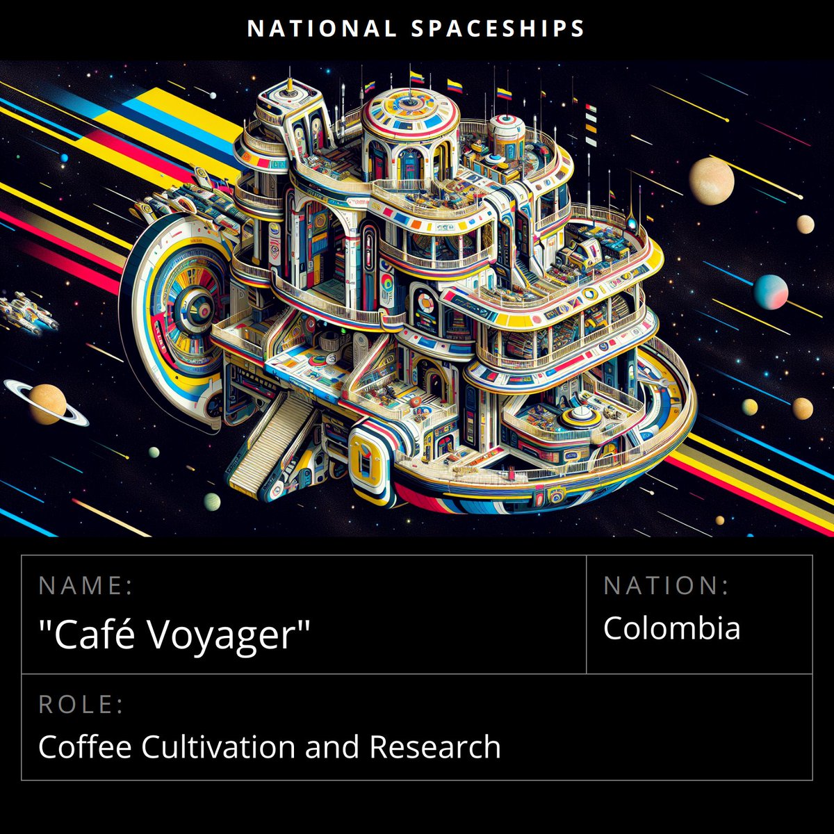 Speaking of <a href="/heyglif/">GLIF</a>, I was on a real tear this weekend and created a new one which creates fantasy spaceships for an exo-planetary future. Multi-Prompt-handling and page structure via Glif, art by DALLE-3.  #AIArtwork #AIArt #dalle3art