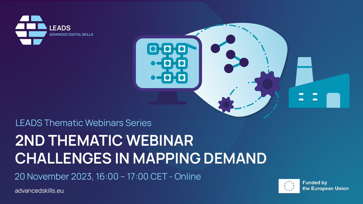 AIOTI (@aioti_eu) on Twitter photo 🌐📢 Join today the second LEADS thematic webinar!
This second event will focus on the methodologies and approaches employed by the LeADS project to comprehensively track the demand for advanced #digitalskills across Europe 💻 👩🎓
<a href="/DigitalSkillsEU/">Digital Skills EU</a> #AIOTI 🌐📢 Join today the second LEADS thematic webinar!
This second event will focus on the methodologies and approaches employed by the LeADS project to comprehensively track the demand for advanced #digitalskills across Europe 💻 👩🎓
<a href="/DigitalSkillsEU/">Digital Skills EU</a> #AIOTI