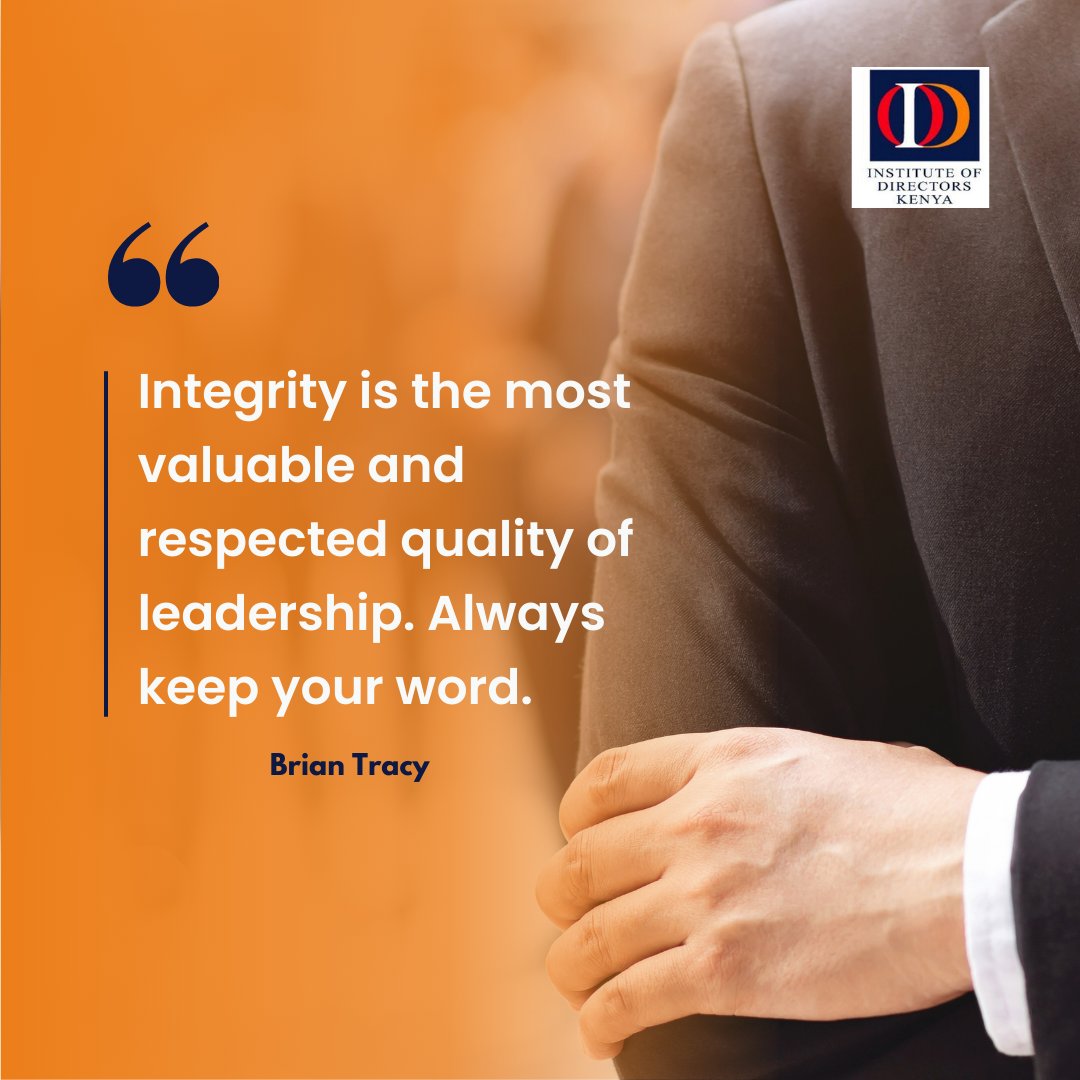 IODKenya's tweet photo. Embracing integrity builds trust and promotes long-term organizational success and sustainability.
#leadwithintegrity https://t.co/zROU36HR0B