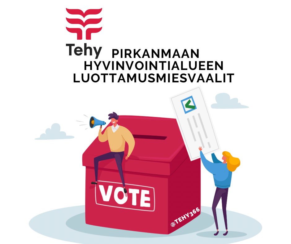 Tehy380's tweet photo. Sähköinen äänestys luottamusmiesvaaleissa alkaa tänään maanantaina 20.11.2023 klo 12.00 ja päättyy 27.11.2023 klo 12.00!

Sähköisissä vaaleissa voi äänestää joko Tehy-sovelluksella tai osoitteessa https://t.co/qxsHj2s9iD https://t.co/9zvHzME9ks