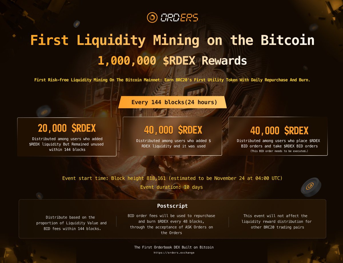 rdex 的挖矿要开始了家人们~