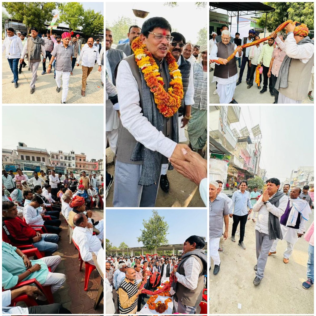 आज दौसा नगर परिषद के वार्ड 21, 26, 27, कृषि उपज मंडी प्रांगण, मानगंज व दौसा कोर्ट में वकील भाइयों से आत्मीय मुलाकात कर कांग्रेस पार्टी के समर्थन में वोट देने की अपील की। #Dausa
