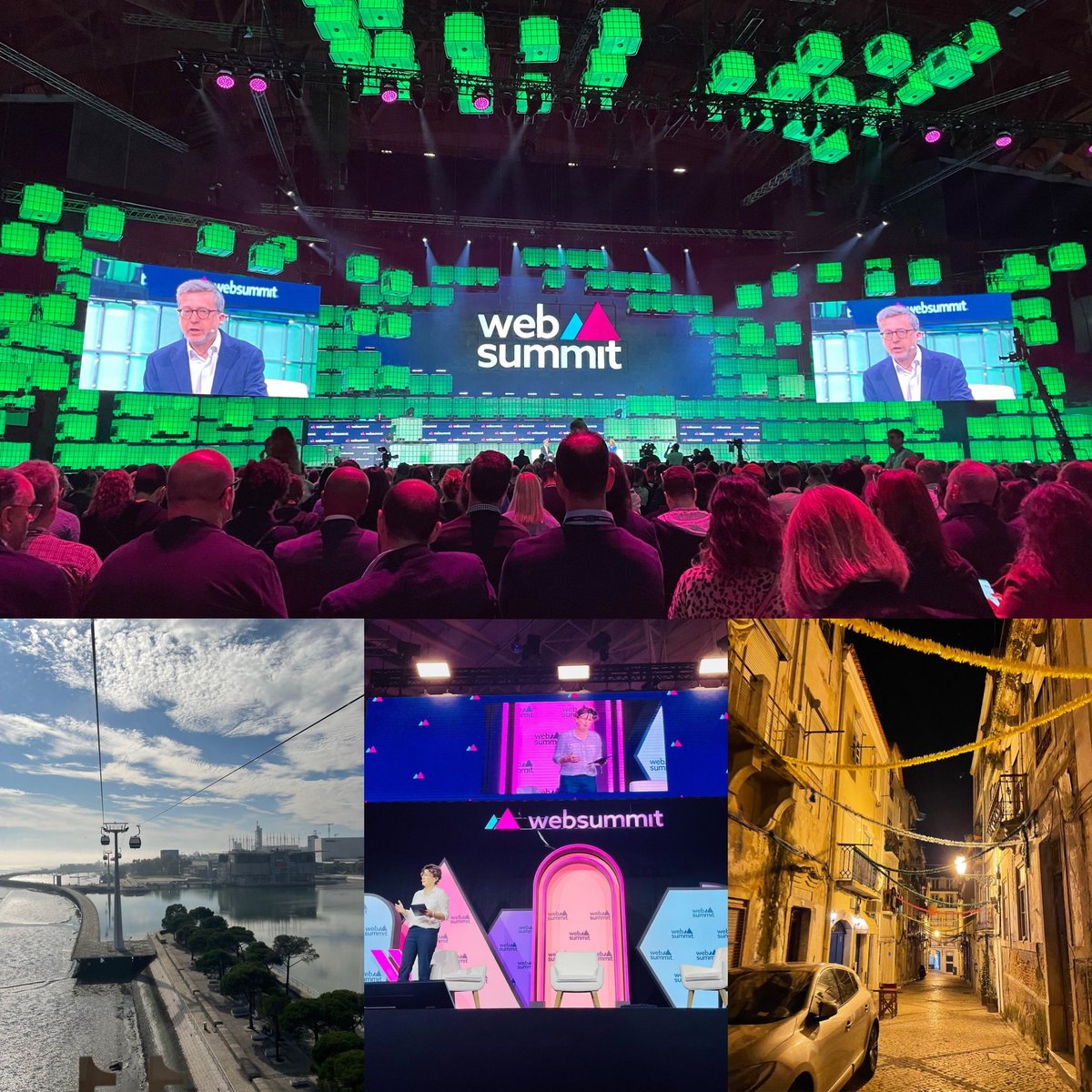 eargymAmanda's tweet photo. Attended my first #WebSummit in Lisbon last week; 70,000 attendees, 5 pavilions, 10 stages, 1 massive centre stage - busy, noisy, and full of fascinating people. A great opportunity to speak about using digital health to tackle #hearing loss and #Dementia. https://t.co/sZ18iV6Kkj