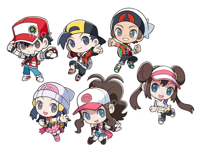here's the full lineup for Set 1 of my trainer charms! who's your favorite from here? 