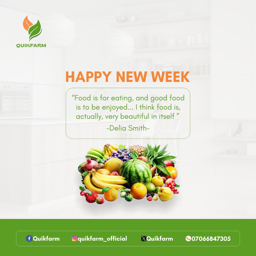 Food is not just for sustenance; it's an art form to be savored and admired.

Let us celebrate food, not just for sustenance, but for the joy it brings.

Happy New Week QuikFam❤️

#quikfarm #foodlover #foodandfamily #healthylifestyle |Bella |Wendy|Rest in Peace