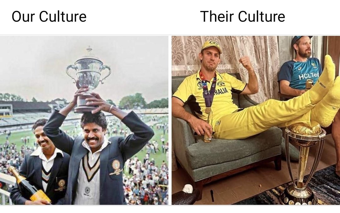 That's the Difference, So Proud of my Country and its Culture ❤️🇮🇳
#MitchellMarsh #INDvsAUS #RohitSharma #ICCCricketWorldCup2023Final #INDvsAUSFinal #IndvsAus2023