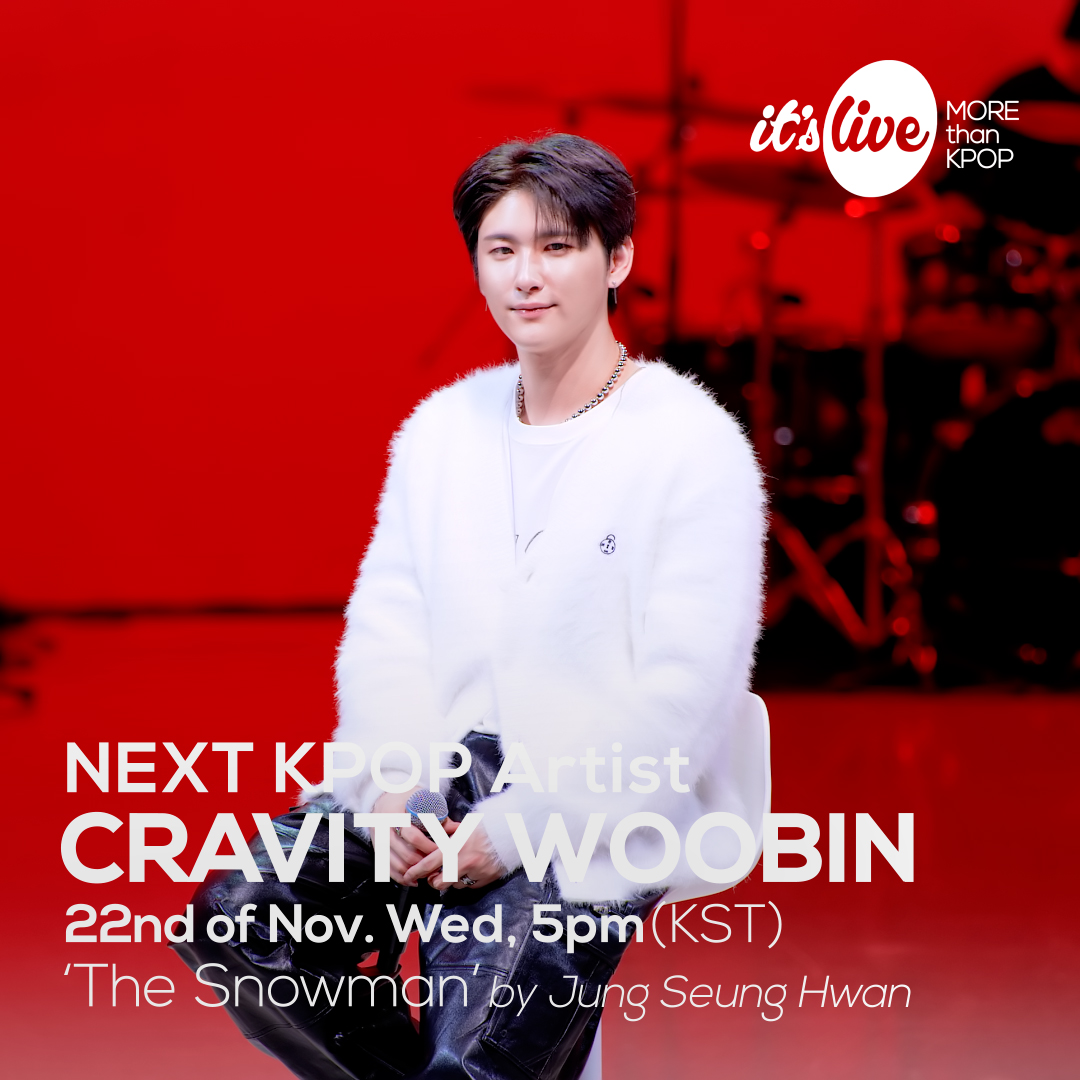 itsLIVEofficial's tweet photo. <COMING UP NEXT>
#크래비티 #우빈 - #눈사람
#CRAVITY #WOOBIN - #TheSnowman
@CRAVITYstarship

#잇츠라이브 #KPOP #itsLive https://t.co/QzGuCzZZuV