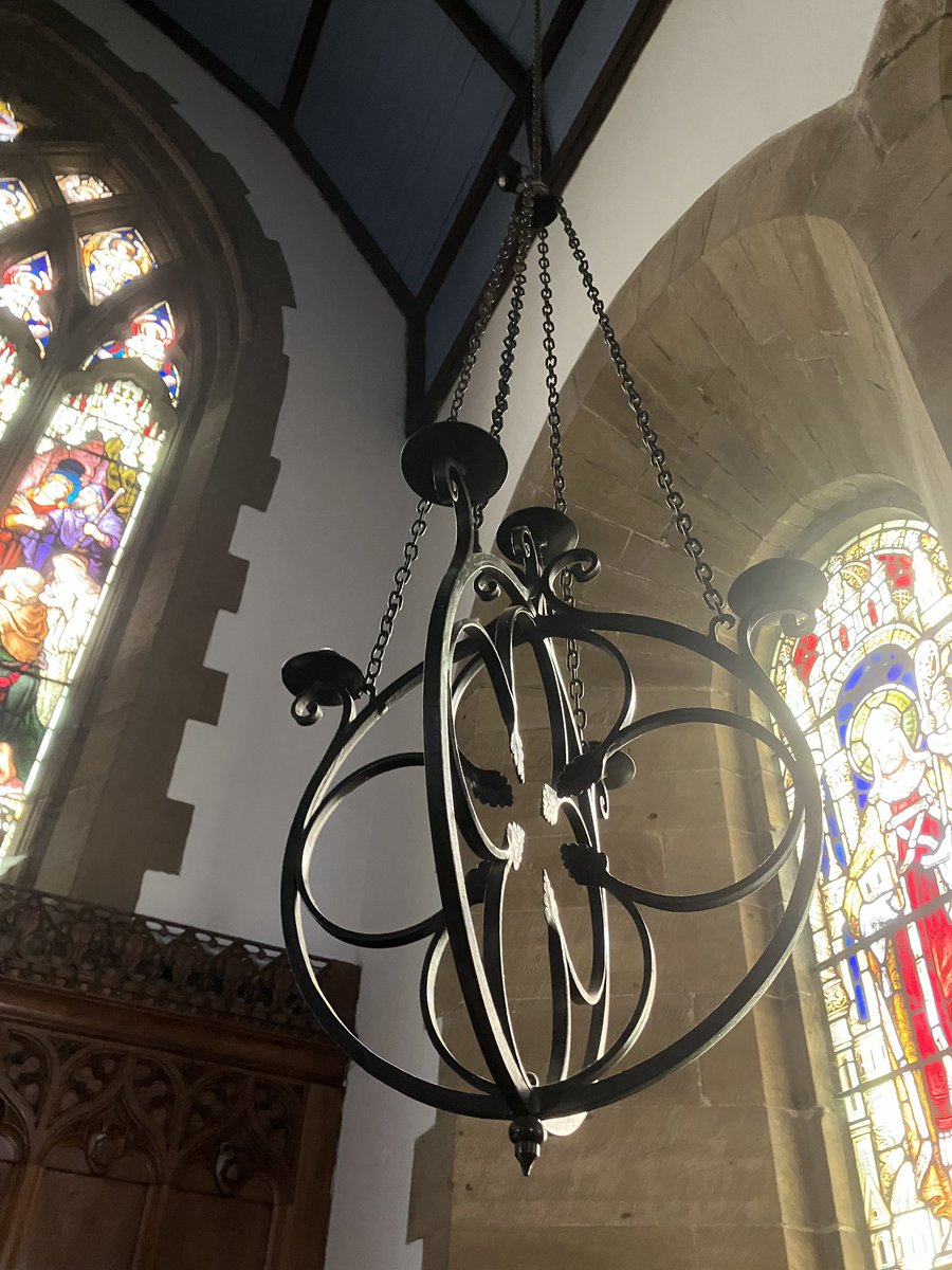 Kirkbymoorside Yorkshire  #allmetalMonday
Candle holder Parish church