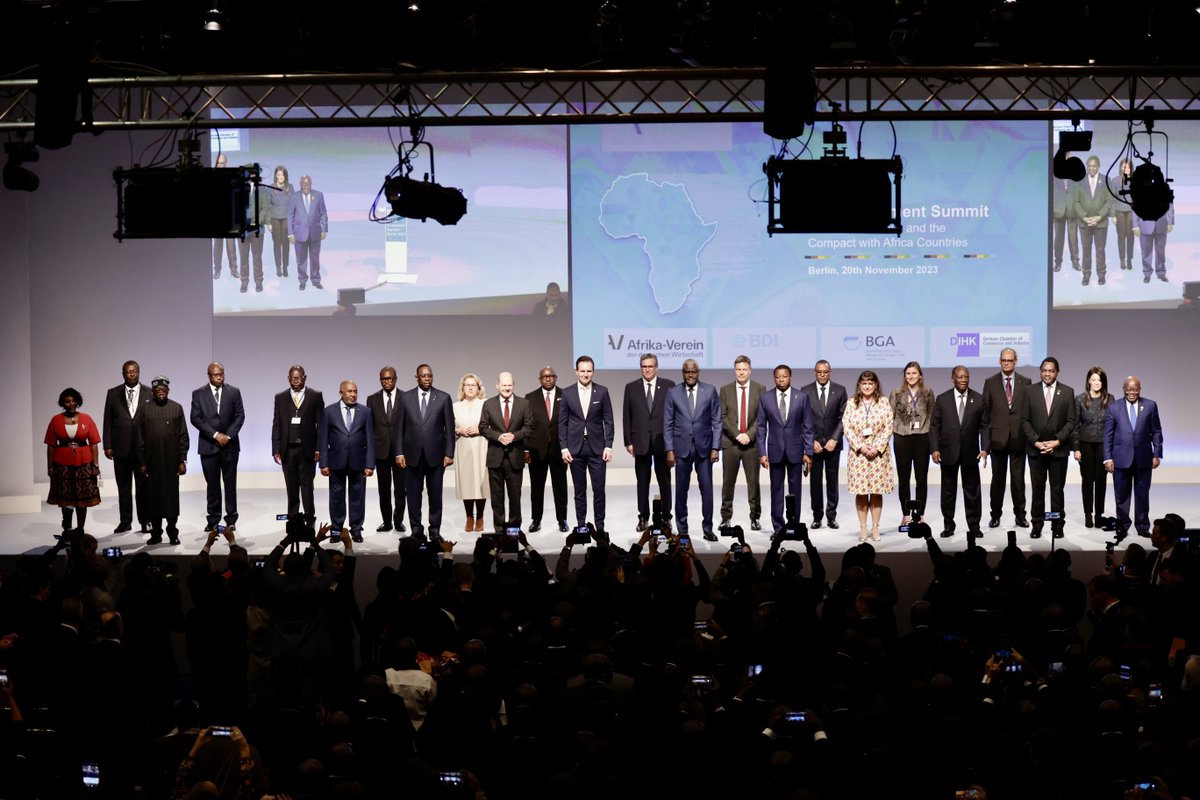DIHK_News's tweet photo. Der „G20 Investment Summit 2023 – German Business and the CwA (Compact with Africa) Countries” findet heute in Berlin statt. @Bundeskanzler Olaf Scholz eröffnet die Veranstaltung. Mehr Infos 👉 https://t.co/km27k037wY 🌍 #SAFRI #CwA2023

Fotos: Jens Schicke/DIHK https://t.co/njOlMe0CU7