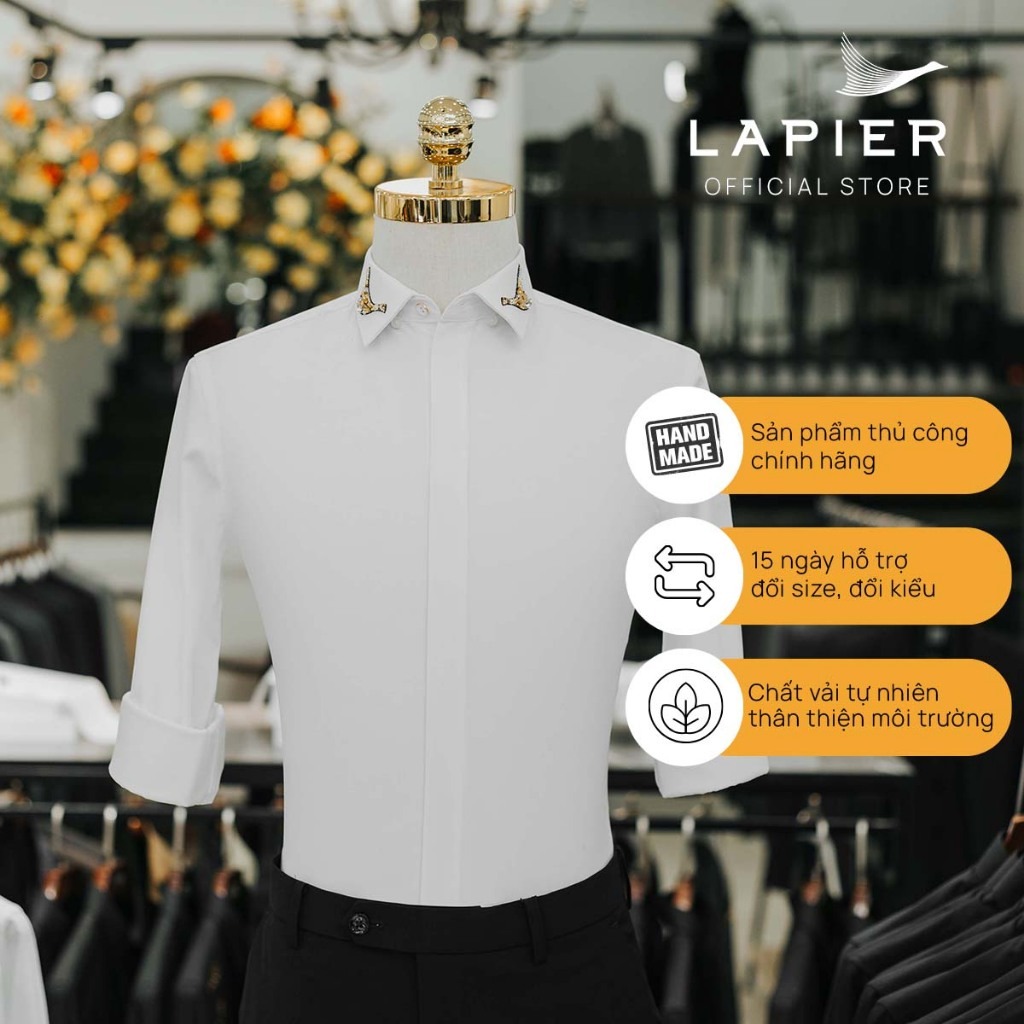 Lapier2023's tweet photo. Sơ Mi Nam Cao Cấp Thiết Kế Ngỗng Đá Cổ Áo – Trắng Lapier
#Lapier # Việt Nam #Việt Nam #thời trang #vest #local_brand #Jackets #Blazers #Shoes #polo #tshirt #fashionstyle #shoesaddict 
https://t.co/yRvVVpCeHn https://t.co/8pRdsUGLyI