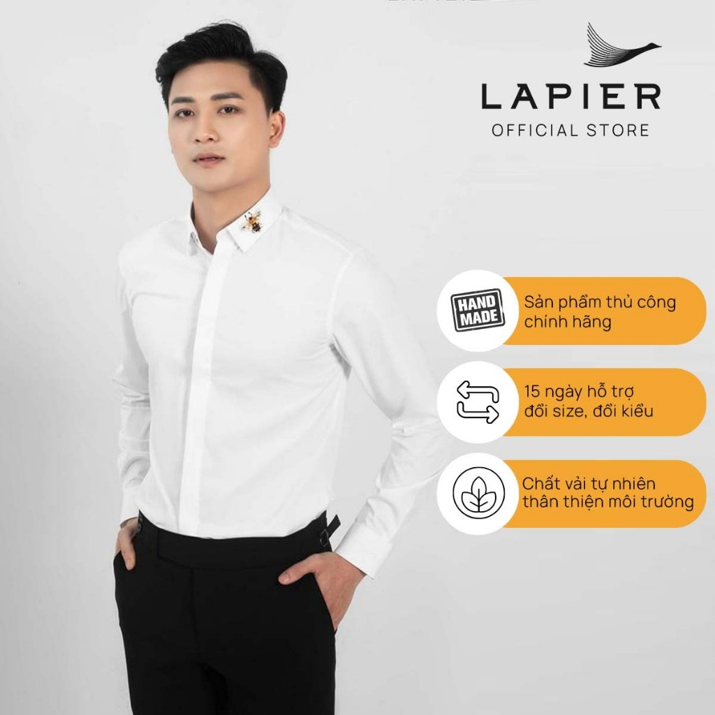 Lapier2023's tweet photo. Sơ Mi Trắng Nam Đính Kết Thủ Công Ong Cổ Áo Chất Liệu Bamboo Cao Cấp - Thương Hiệu Lapier
#Lapier # Việt Nam #Việt Nam #thời trang #vest #local_brand #Jackets #Blazers #Shoes #polo #tshirt #fashionstyle #shoesaddict 
https://t.co/l9JQALnhLn https://t.co/NaaeRqVEPs