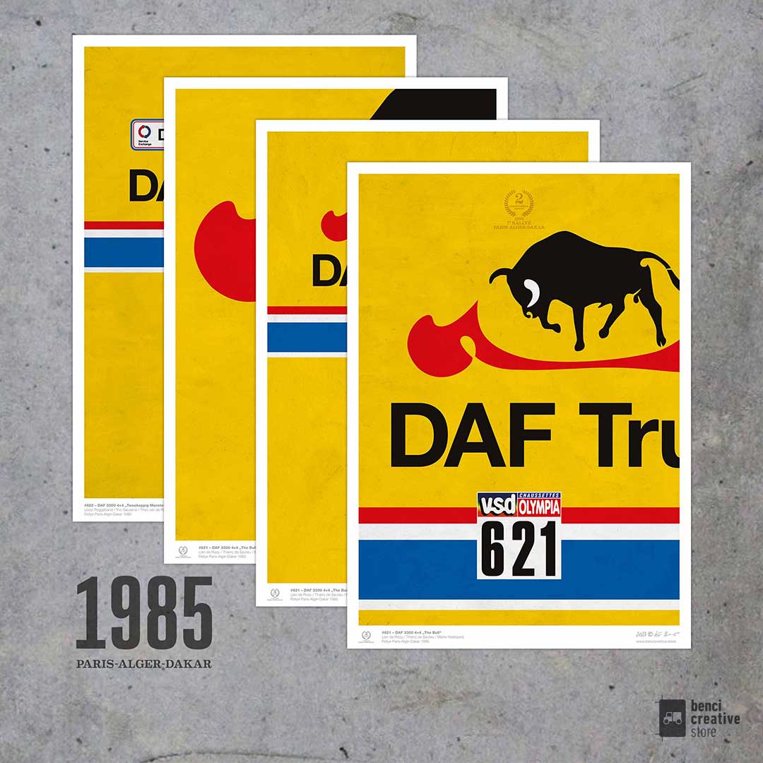 StefanBenci's tweet photo. A set of 4 posters with #dakar1985 theme. #JanDeRooy with #daf started with legendary #daf3300 called „The Bull“.
Download here: https://t.co/6Tmn0x84tS
#dakar #dakarrally #dakarclassic #classicdakar #DafTrucks #DeRooyTransport #TeamDeRooy @DAFTrucksNV @DAF_trucks_fans https://t.co/b265nQEL7P