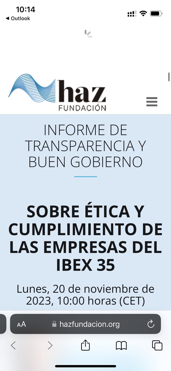DavidLopezMedin's tweet photo. Con la #fundacionhaz y #CUMPLEN presentamos hoy los resultados del tercer informe de transparencia y buen gobierno sobre prácticas de ética y cumplimiento de las empresas del ibex 35. #compliance #transparencia https://t.co/xUiW3r3osA